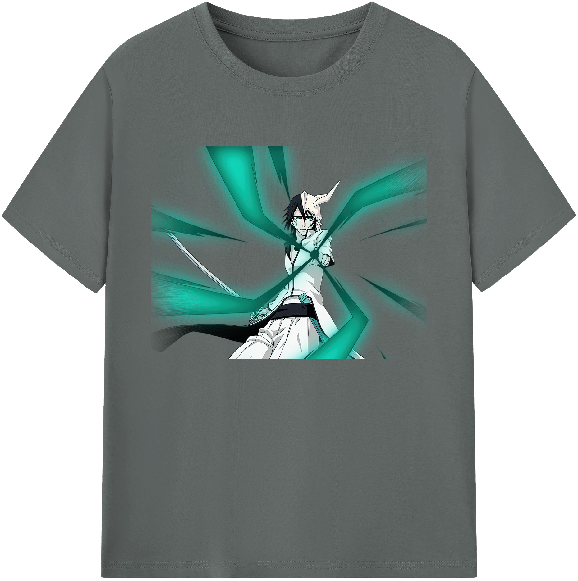 （画像用） ブリーチ ウルキオラ·シファー BLEACH Ulquiorra cifer 綿100％ メンズ半袖Tシャツ｜肌触りやわらか＆通気性